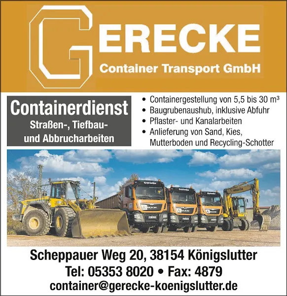 Anbieterbild: Gerecke Container Transport GmbH