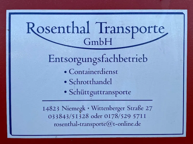 Anbieterbild: Rosenthal Transporte GmbH Containerdienst